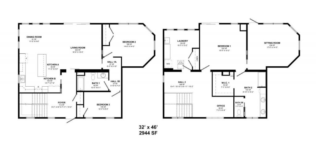 2 story modular floorplan Kent Homes